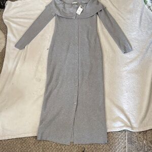 Soft Cozy Abercrombie and fitch long sleeve button down dress
